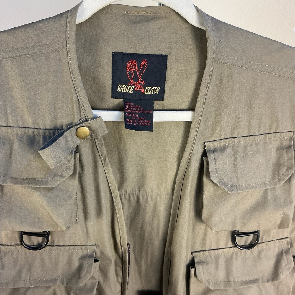 Eagle Claw Khaki Utility Vest View 3